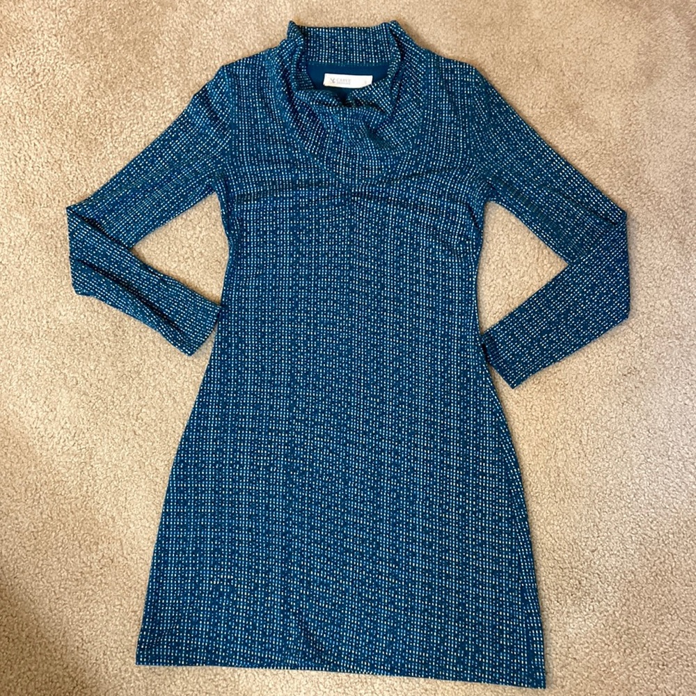 Carve Designs cowl neck long sleeve dress